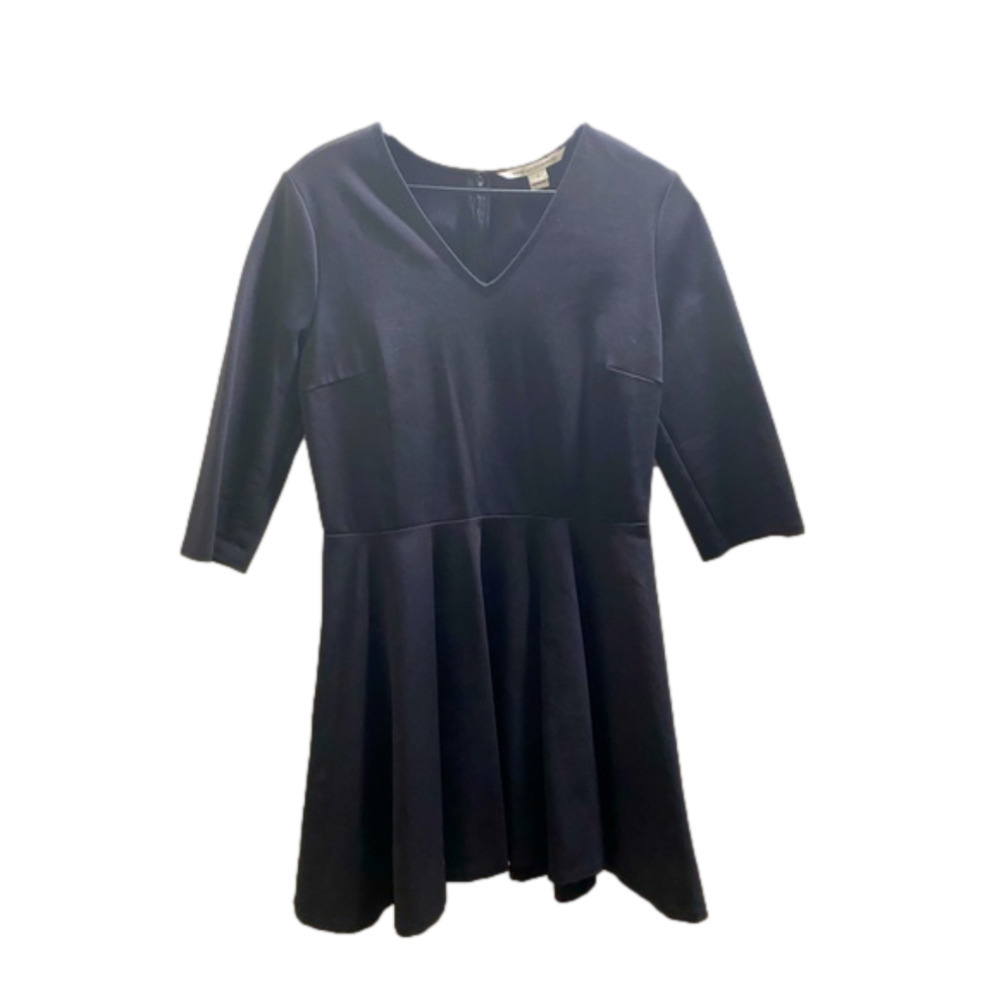 Black Fit And Flare Dress By Diane Von Furstenberg. Zipper Up The Back Size 12.